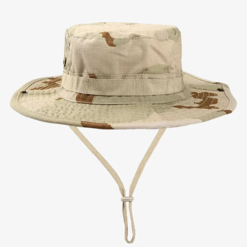 Beige Camo Bucket Hat