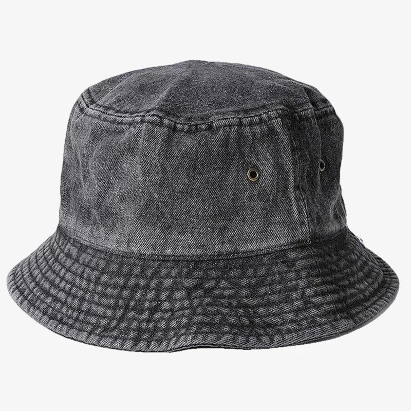 Blue Jean Bucket Hat Black