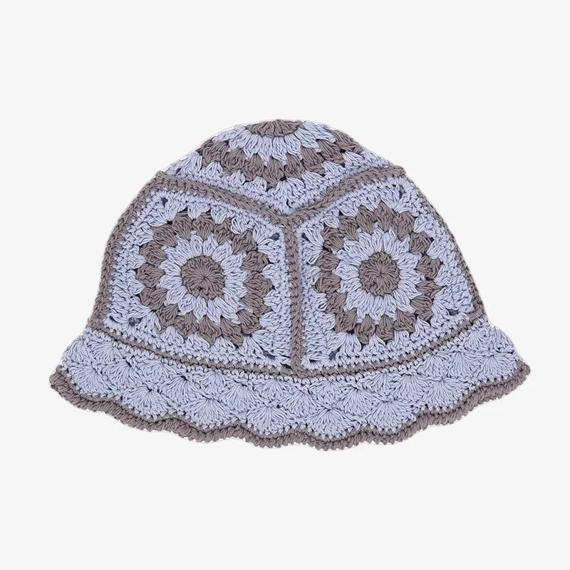 Bucket Hat Crochet Sky blue