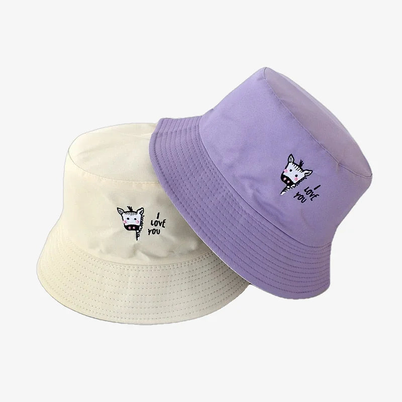 Bucket Hat Cute Purple