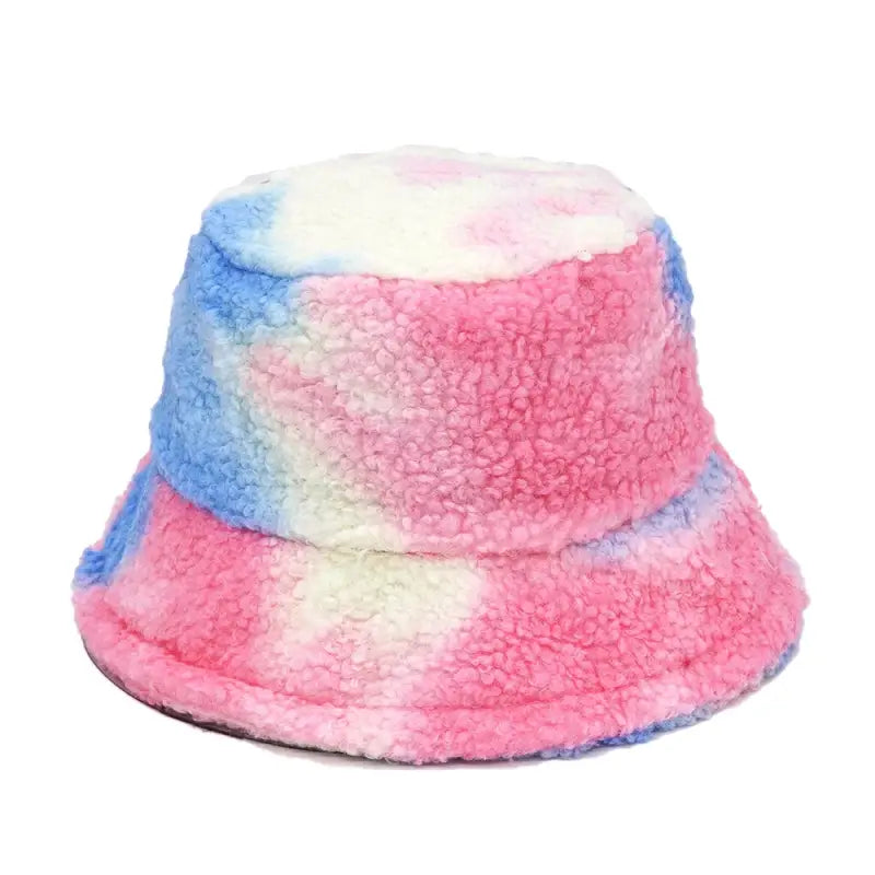 Bucket Hat Fleece Pink