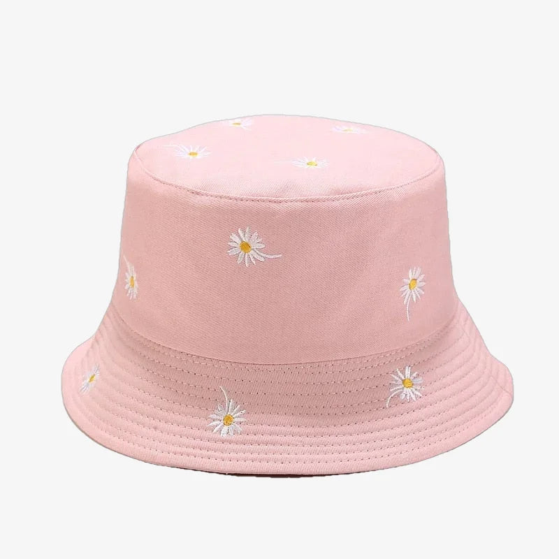 Bucket Hat Flowers Pink