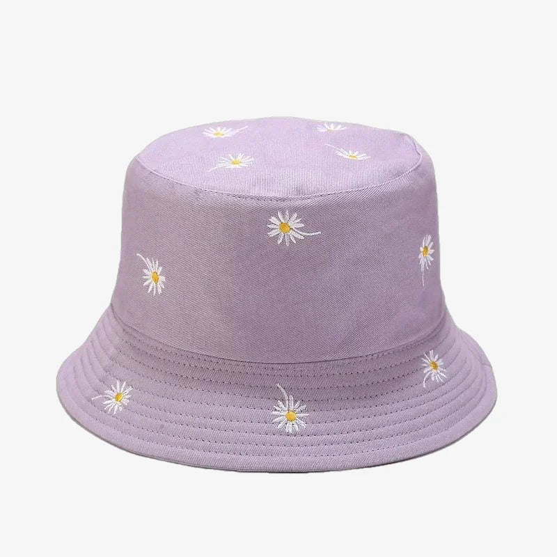 Bucket Hat Flowers Purple
