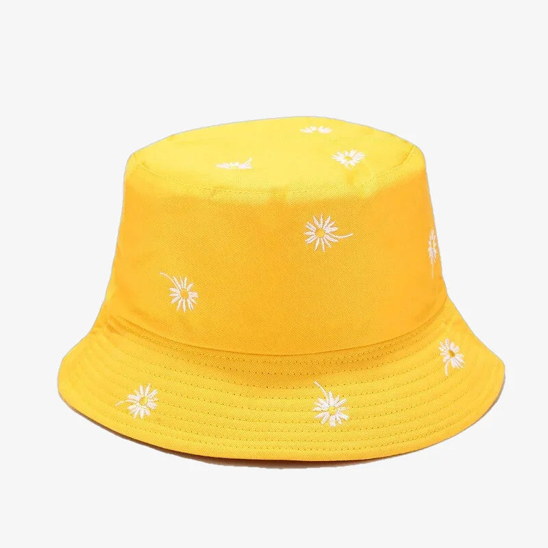 Bucket Hat Flowers Yellow