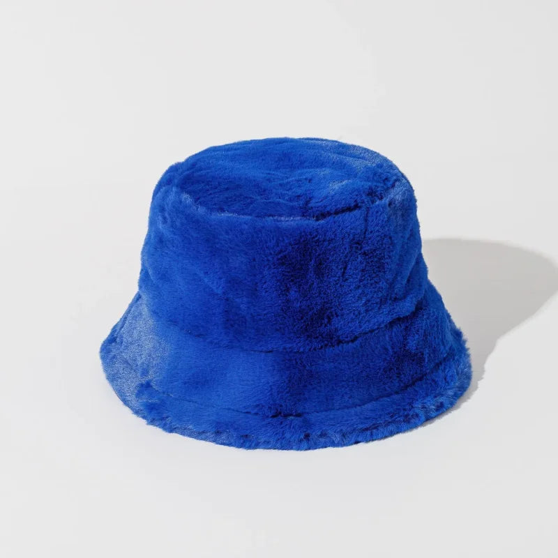 Bucket Hat Fuzzy Blue