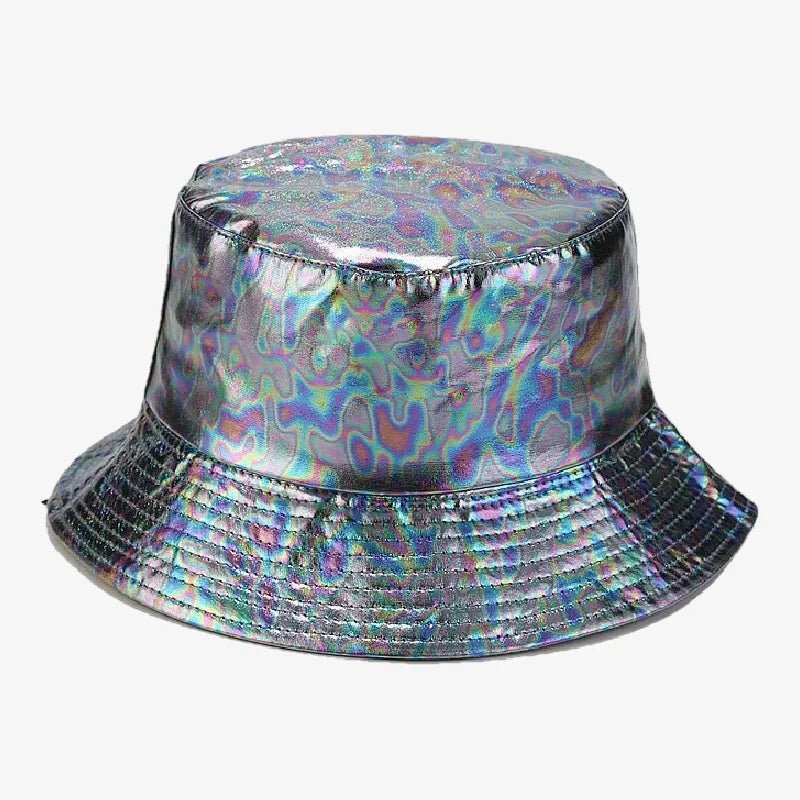 Bucket Hat Holographic Grey