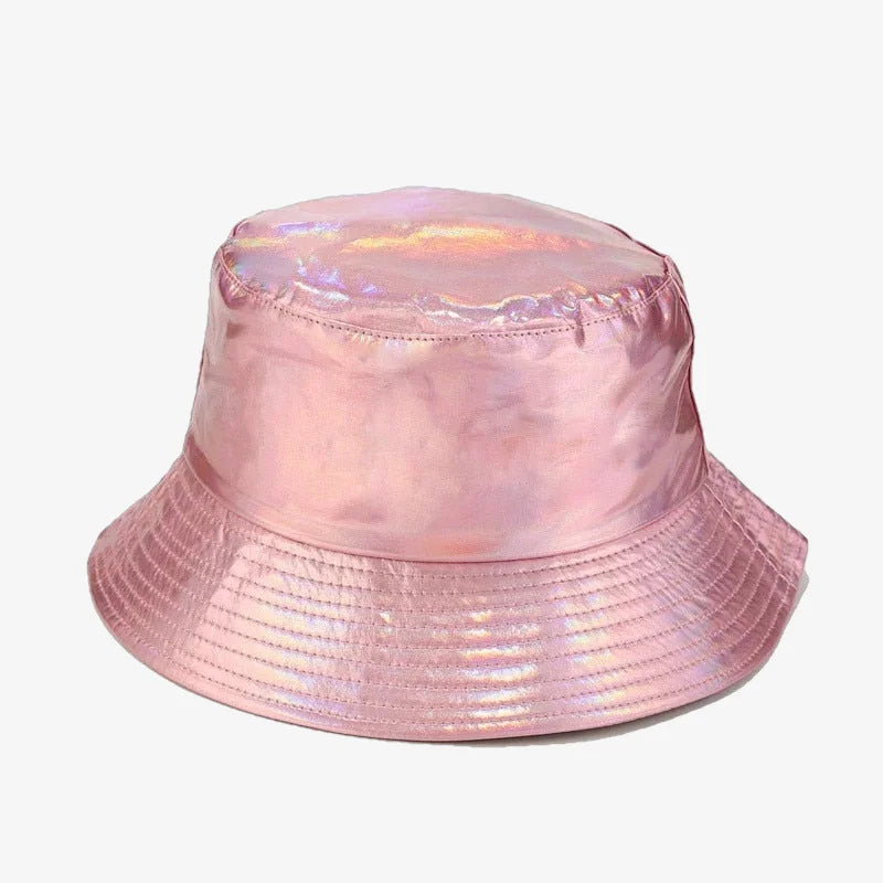 Bucket Hat Holographic Pink