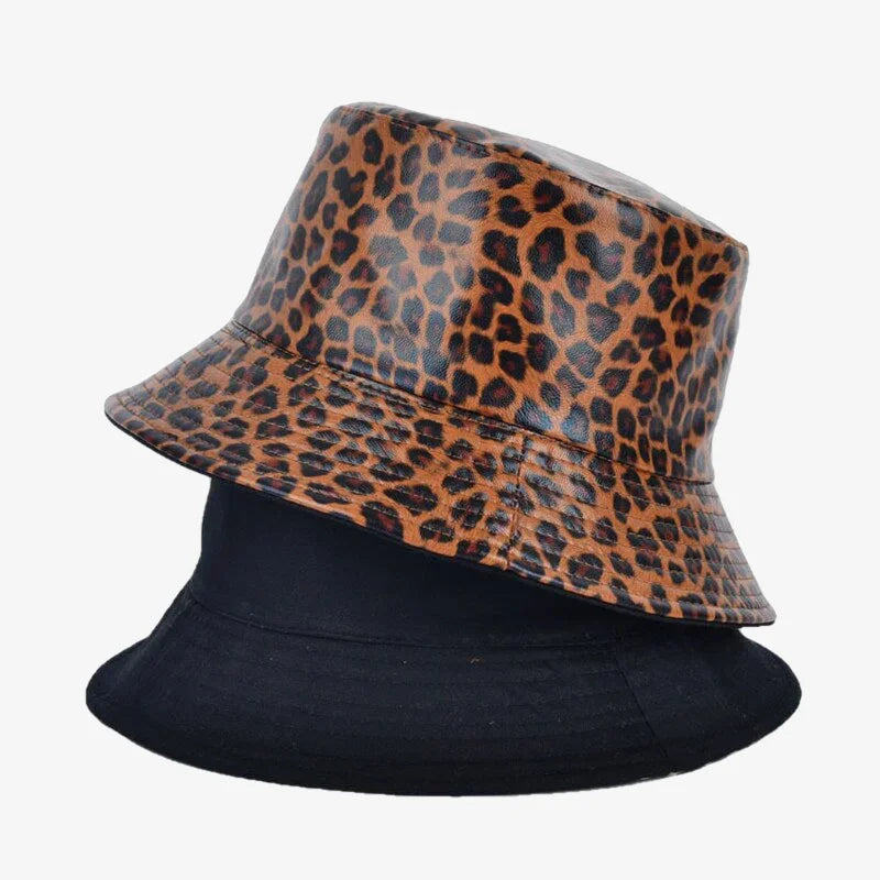 Bucket Hat Leopard Brown