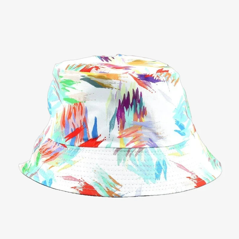 Bucket Hat Multicolor White