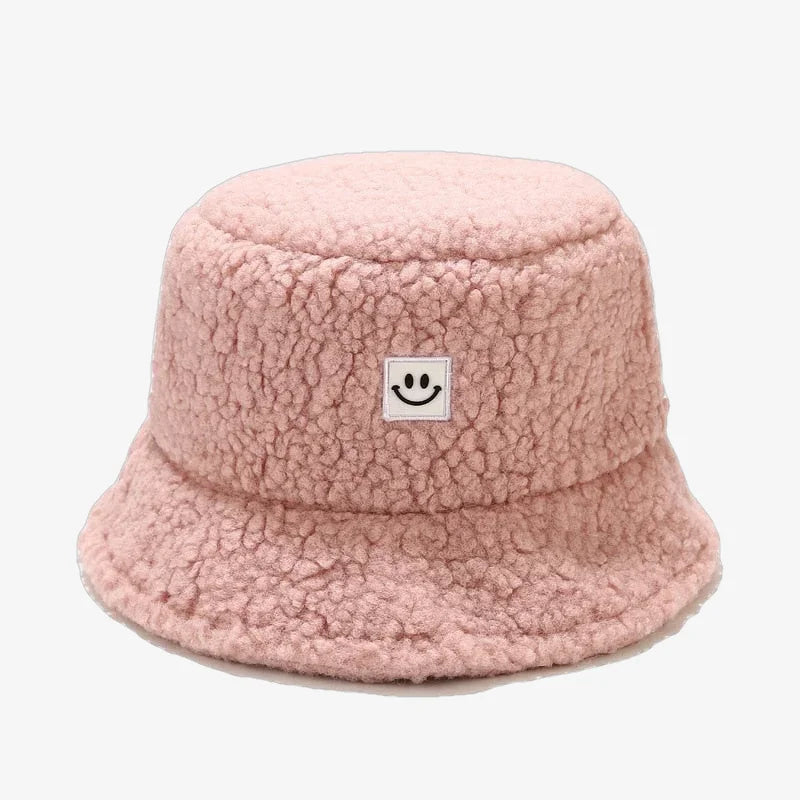 Bucket Hat Sherpa Pink