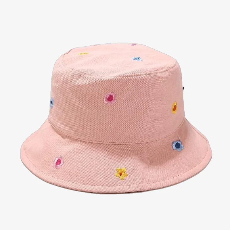 Bucket Hat Small Flowers Pink