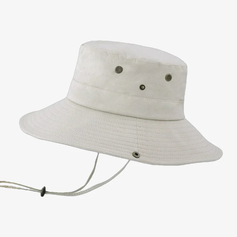 Bucket Hat String White