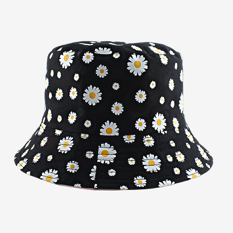Bucket Hat With Flower