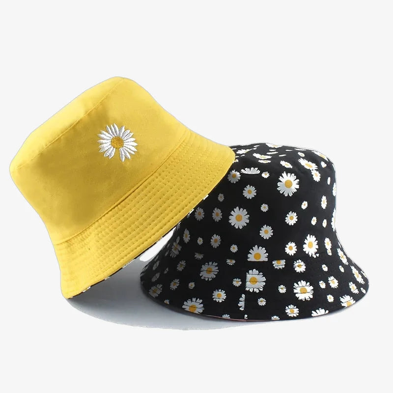 Bucket Hat With Flower