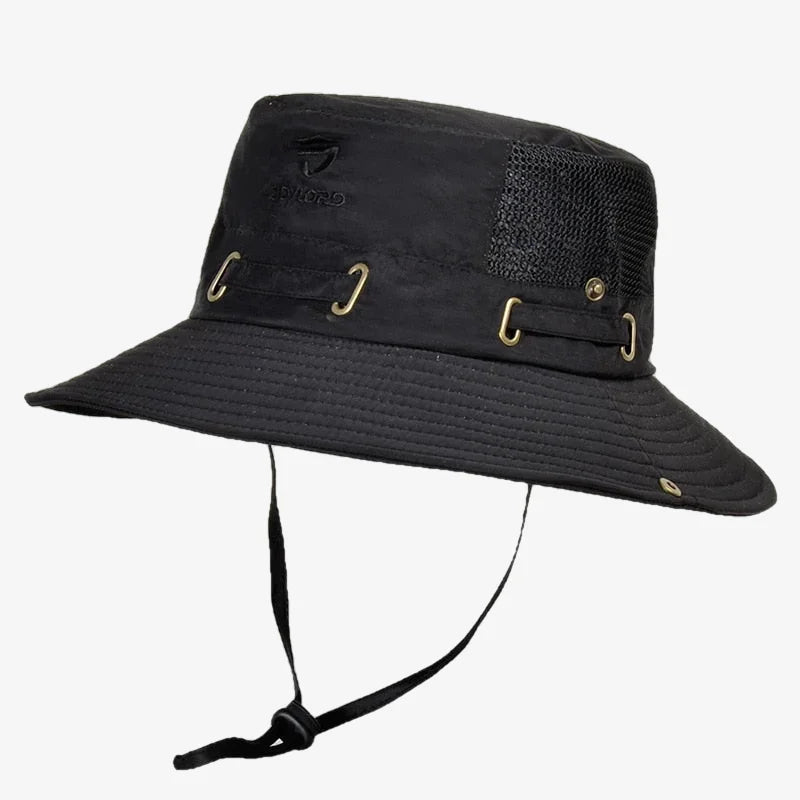 Bucket Hat With String Black