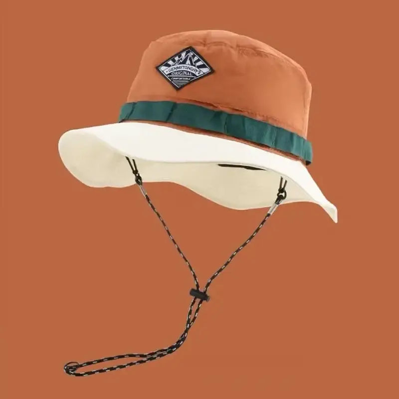 Colorful Bucket Hat Brown
