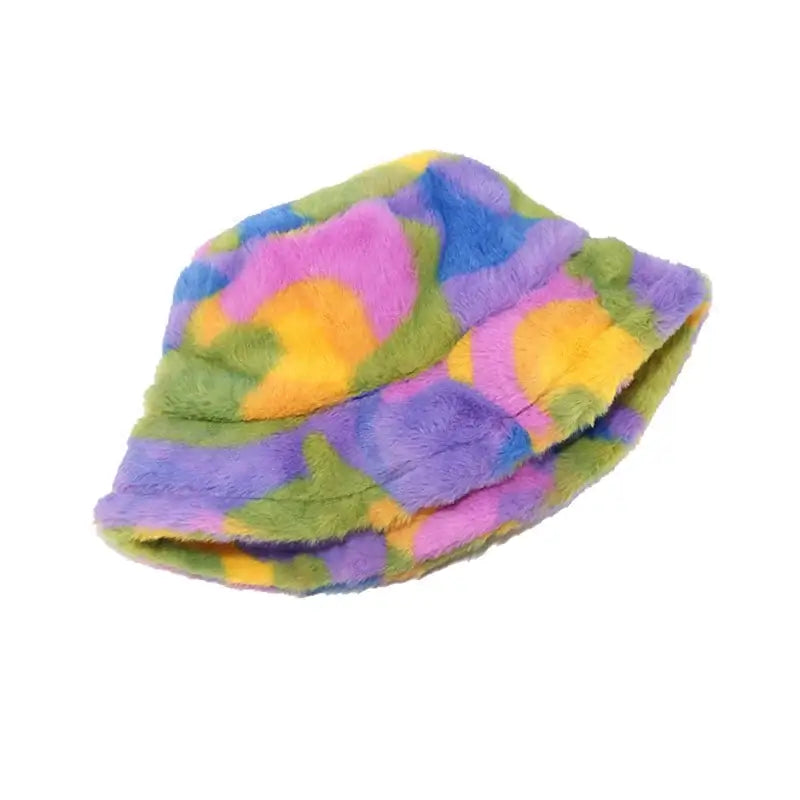 Colorful Fur Bucket Hat
