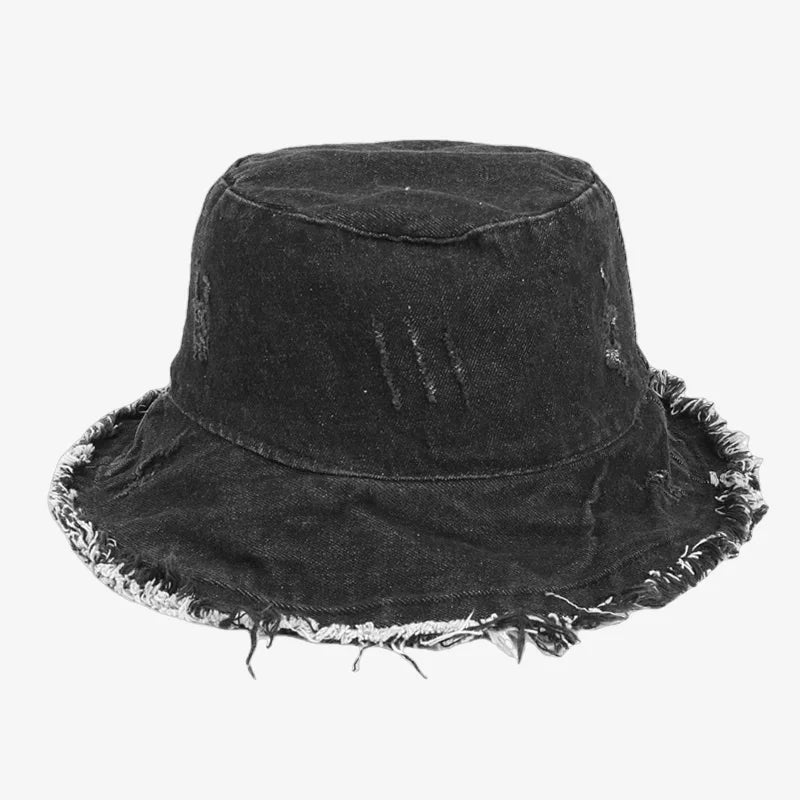 Denim Bucket Hat Womens Black
