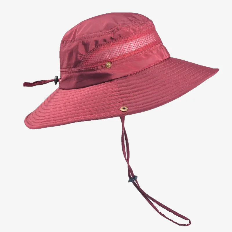 Fishing Bucket Hats Red