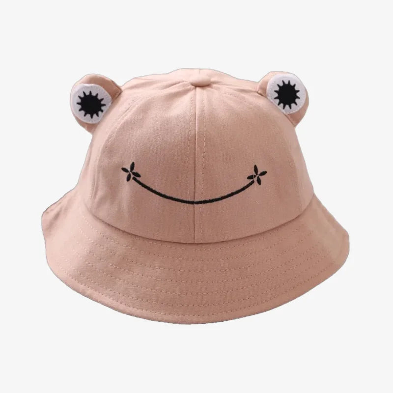 Frog Bucket Hat Pink