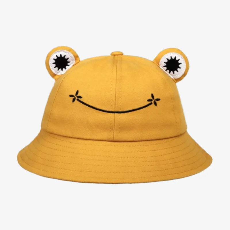 Frog Bucket Hat Yellow