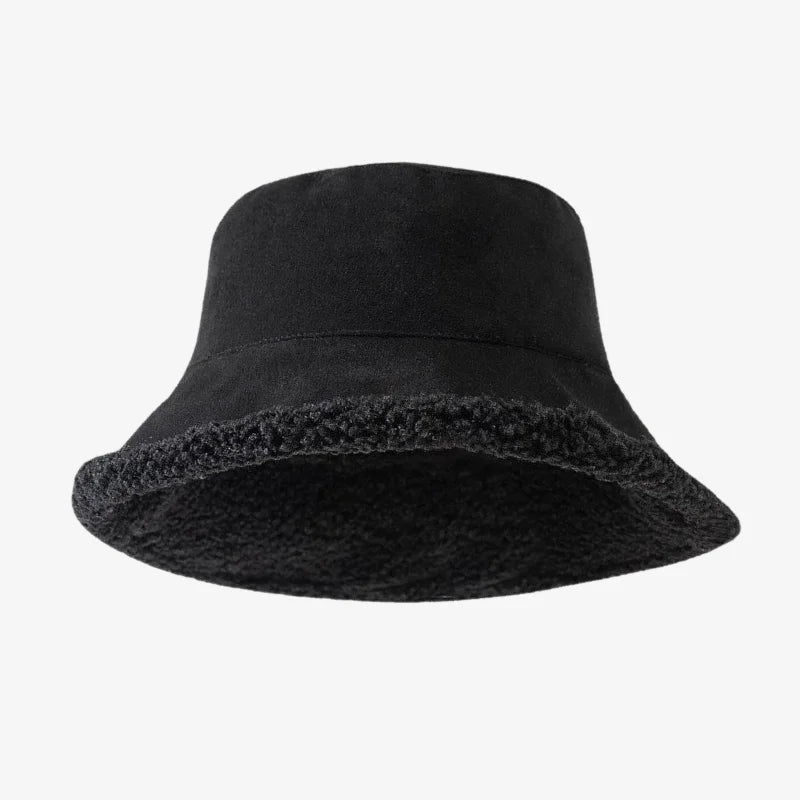 Fur Bucket Hats Black