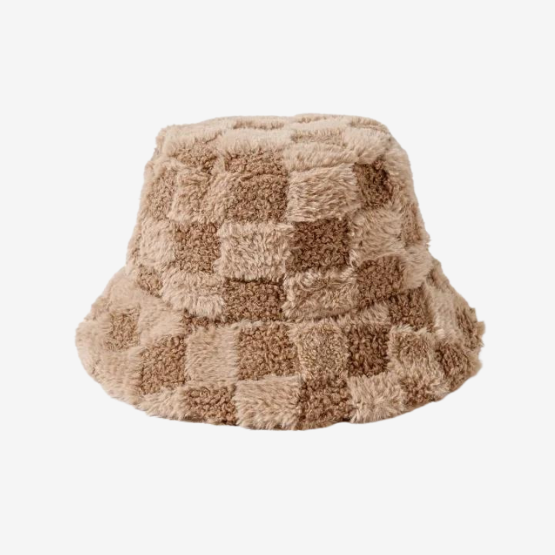 Fuzzy Bucket Hat for Women Furry Fur Bucket Hat Winter Warm Plush Fisherman  Fluffy Sherpa Bucket Hat Multicolor