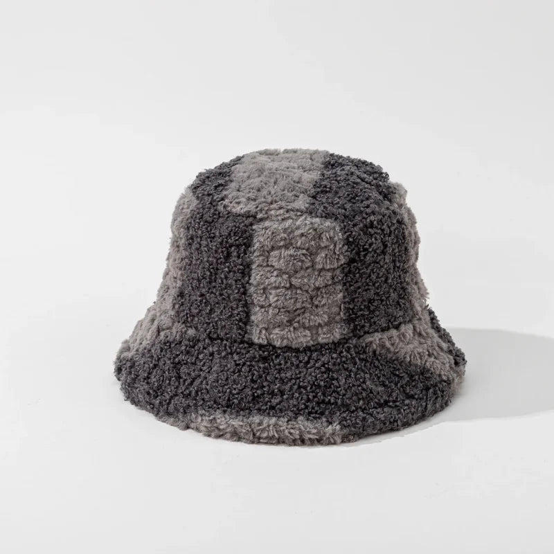 Fuzzy Bucket Hats Grey