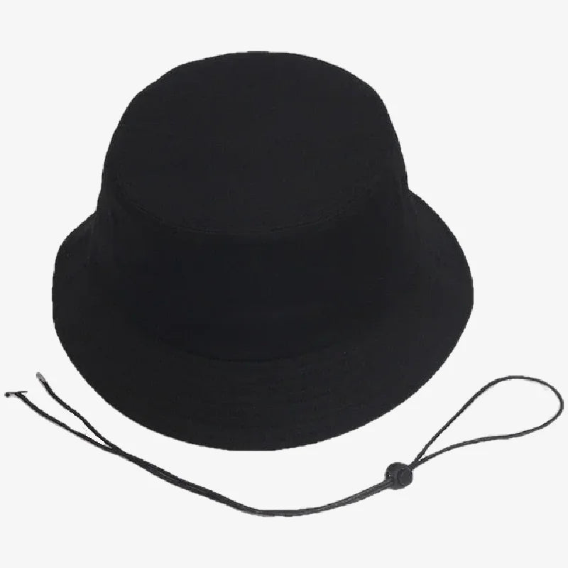 Mens Black Bucket Hat / 56cm
