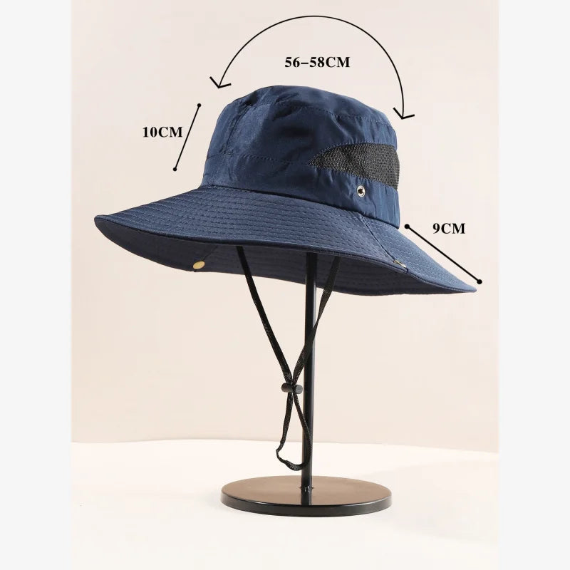 Mens Bucket Hat With String
