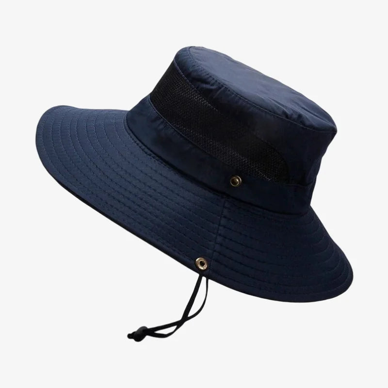 Mens Bucket Hat With String Navy