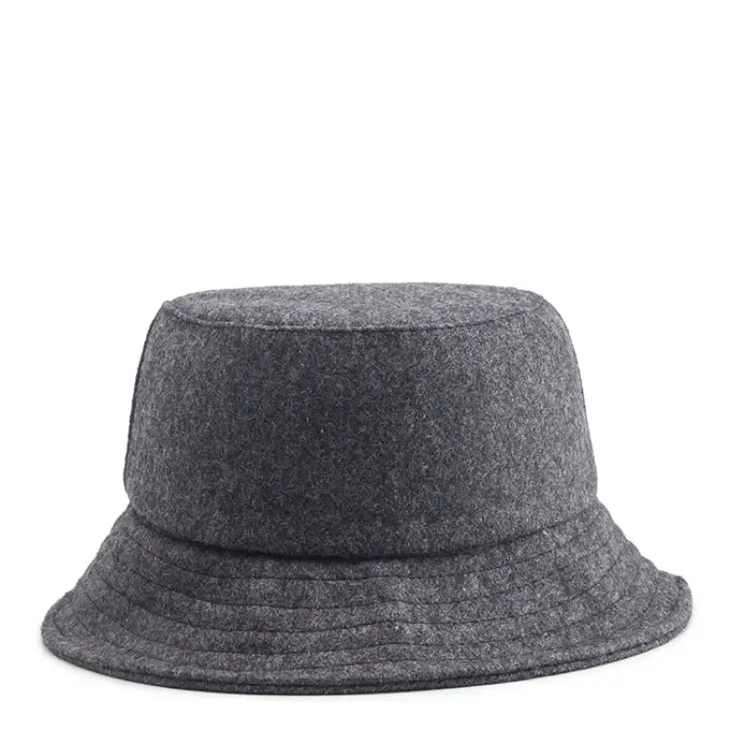 Mens Wool Bucket Hat Grey