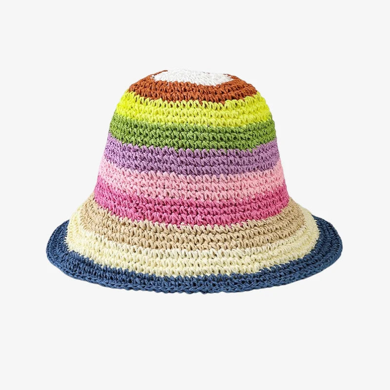 Rainbow Crochet Bucket Hat 4