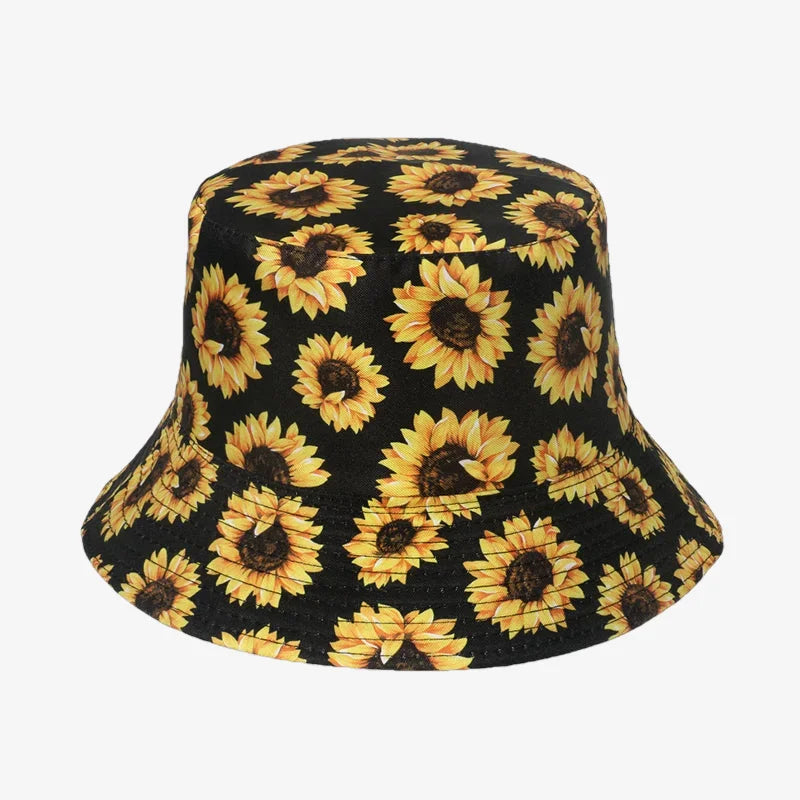 Sunflower Bucket Hat Black
