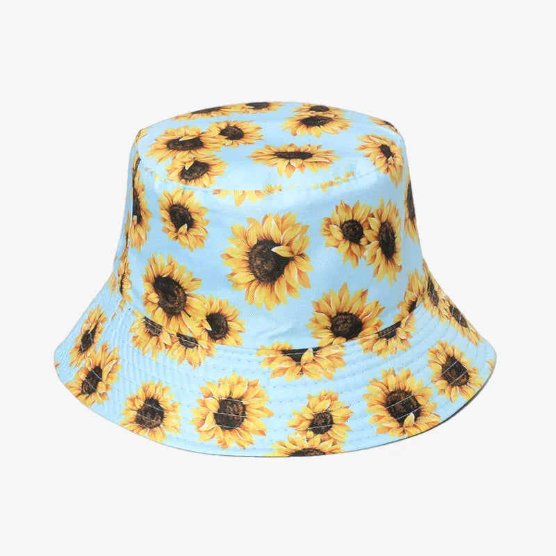 Sunflower Bucket Hat Sky blue