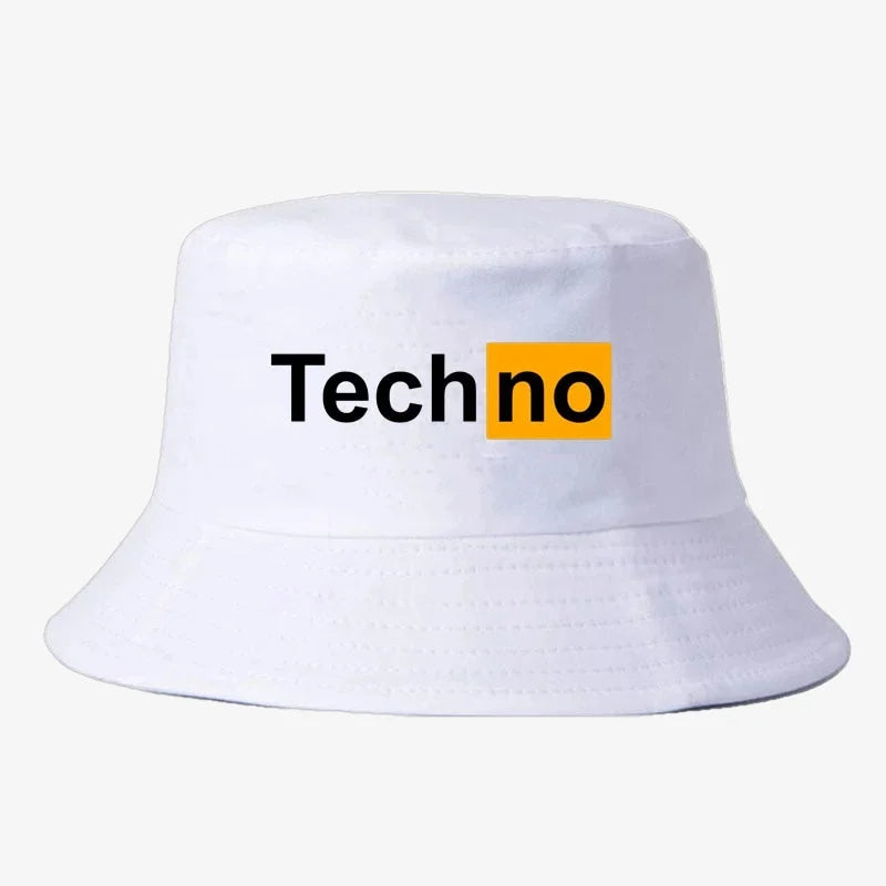 Techno Bucket Hat White