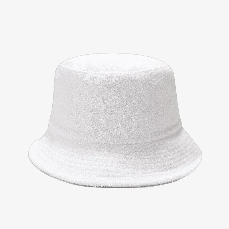 Terry Bucket Hat White
