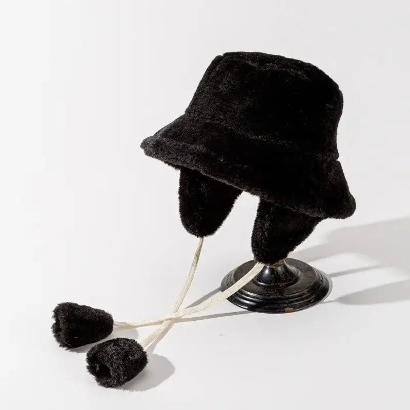 Women’s Winter Bucket Hats Black