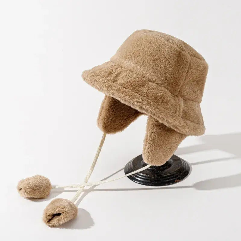 Women’s Winter Bucket Hats Camel